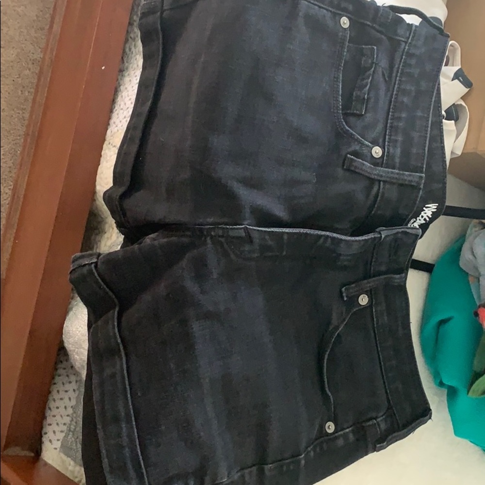 Mossimo denim black shorts